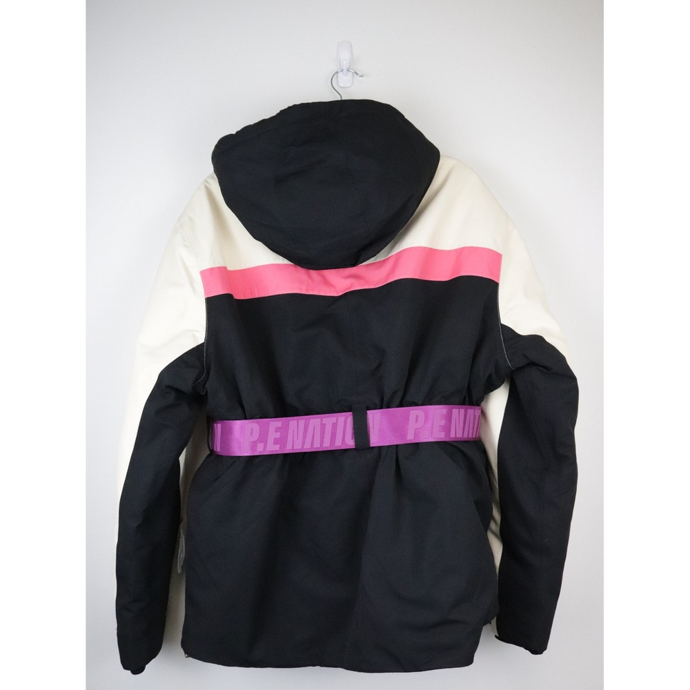 NWT P.E Nation Chamonix Snow Jacket Large Black Pink Colorblock Ski Insulated - Picture 4 of 14